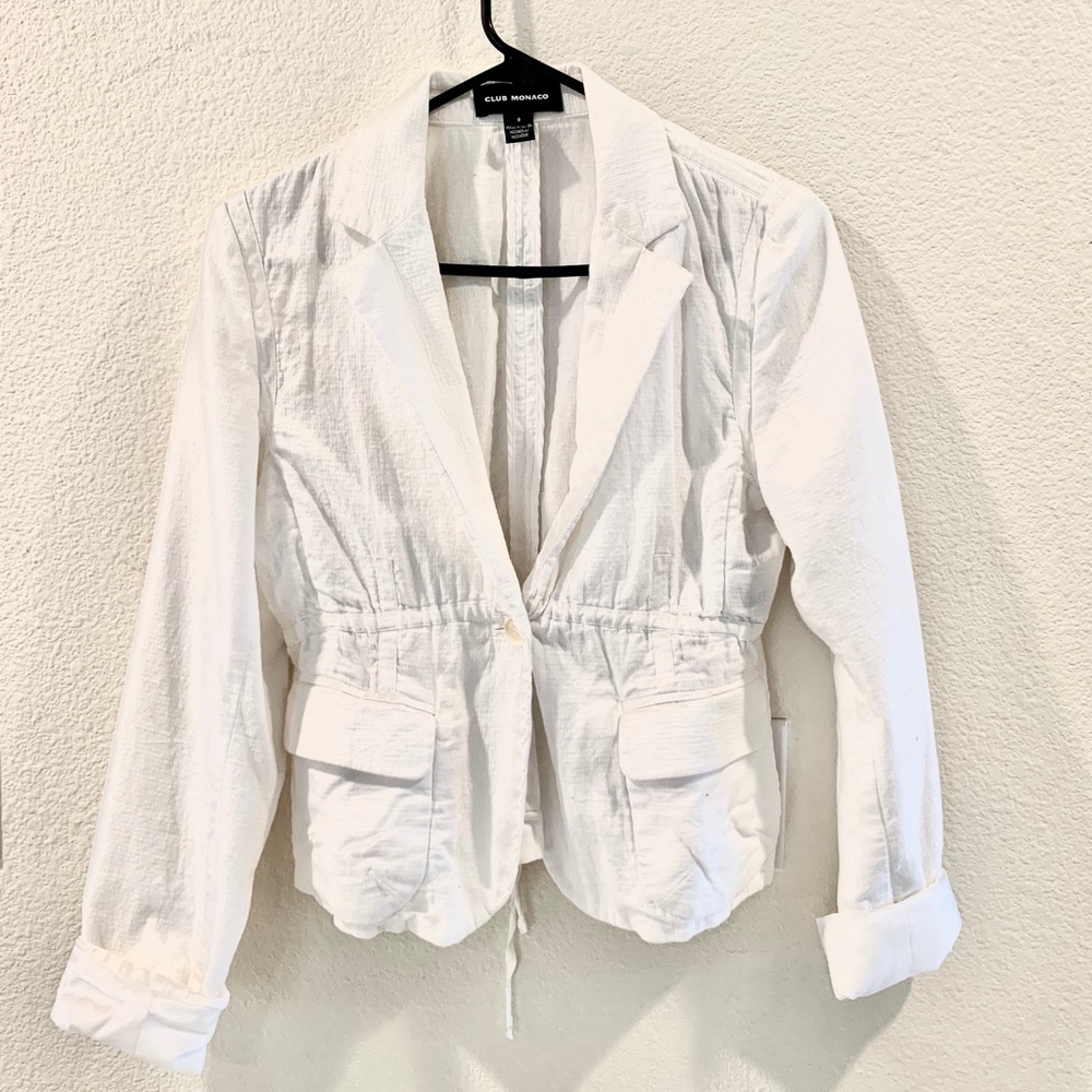 Club Monaco White Jacket